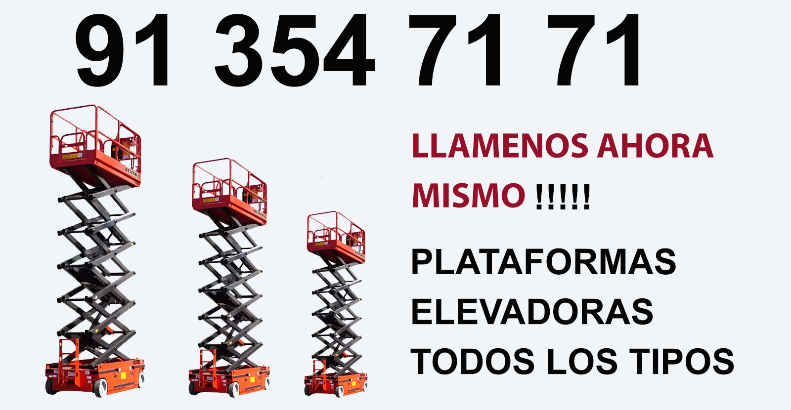 Maquina plataforma elevadoras alquiler Valdemaqueda